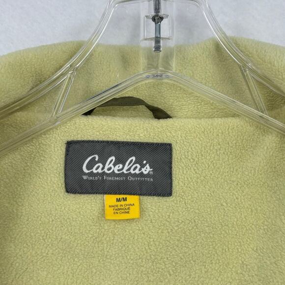 Cabela's Softshell Jacket Fleece Lined Full Zip Pockets Olive Green Women's M - Picture 6 of 13
